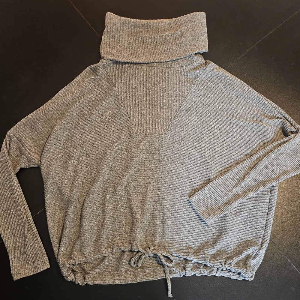 Express Light Gray Turtle Neck Sweater